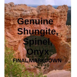 Shungite, spinel and Onyx